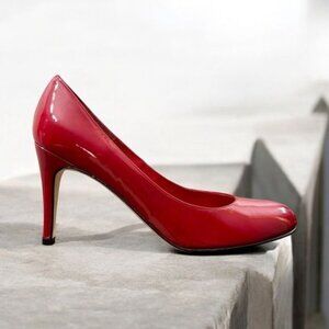 ANTHROPOLOGIE Ramon Tenza Red Patent Leather Pumps in Red Size 9